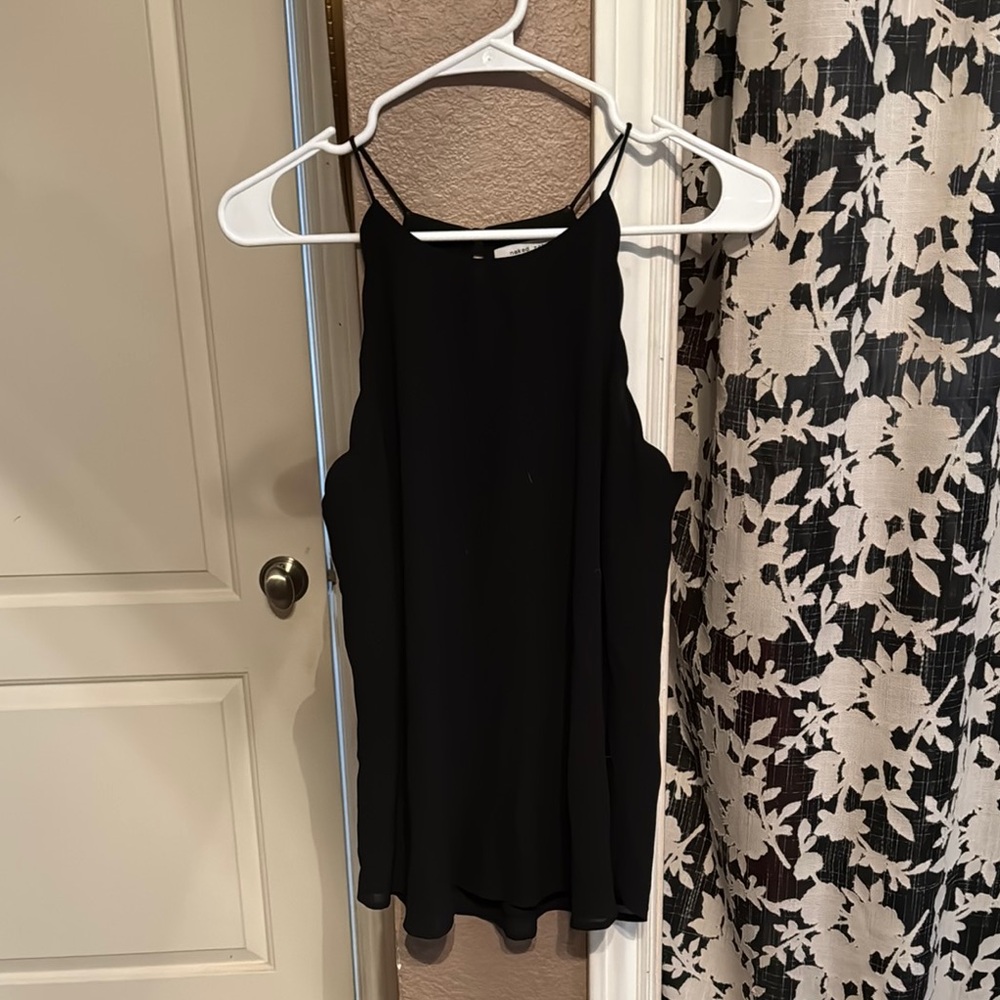 Naked Zebra Black Tank Top Racerback Style